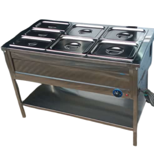 3 Inserts Stainless Steel Food Warmer