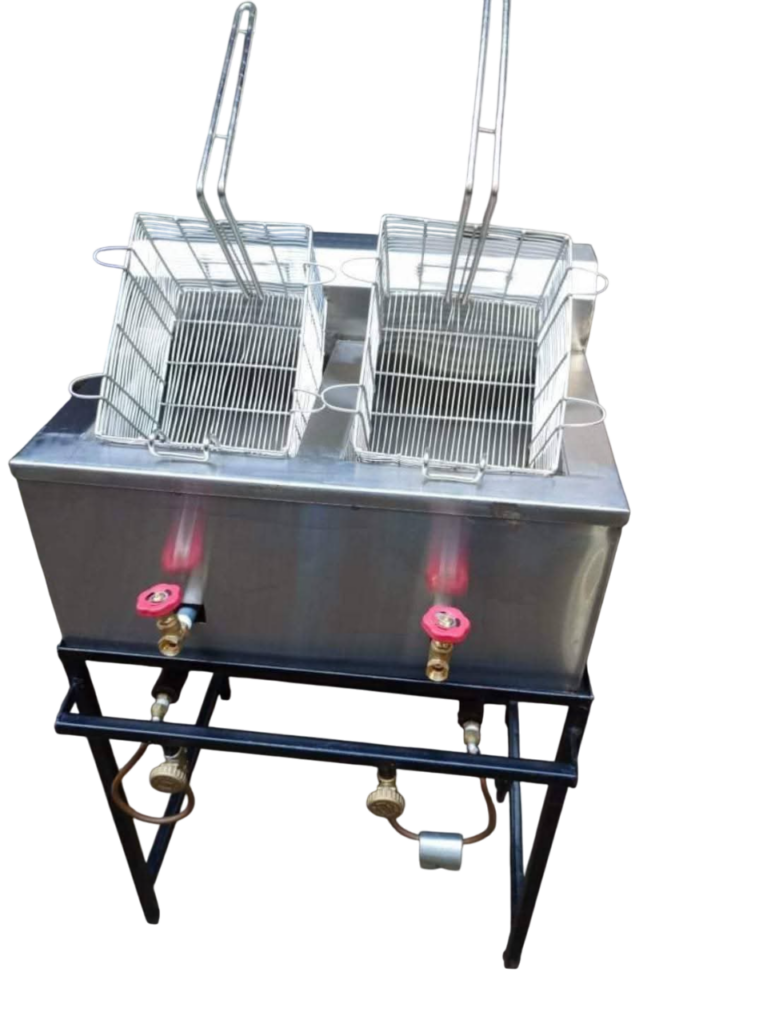 10 Litres Double Gas Deep Fryer (Commercial)