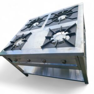 Stainless Steel Four Burner Gas Cooker