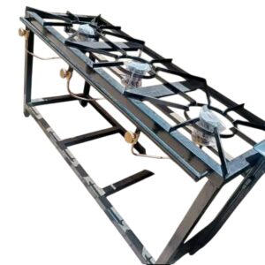 Mild Steel 3 Burner Gas Cooker (Commercial)