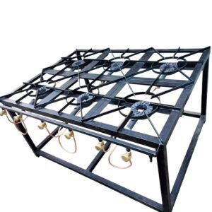 Mild Steel 6 Burner Gas Cooker (Commercial)