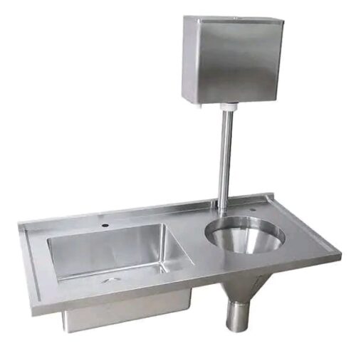 Stainless Steel Hospital Sluice Sink with Cistern