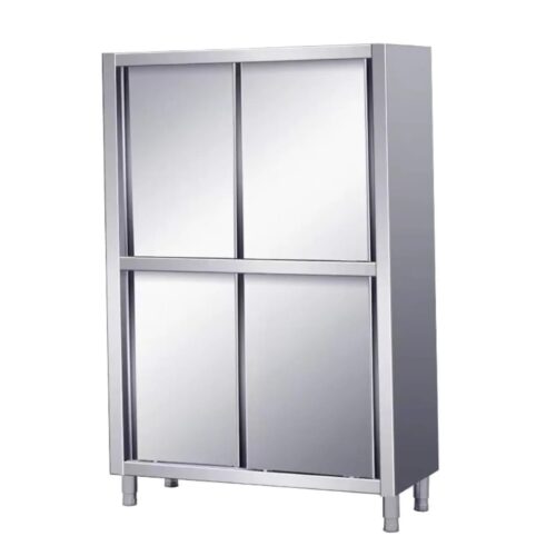 Stainless Steel Sliding Door Kitchen Cupboard