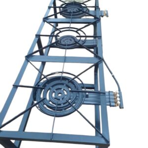 Stainless Steel 4-Ring Triple Burner Gas Cooker