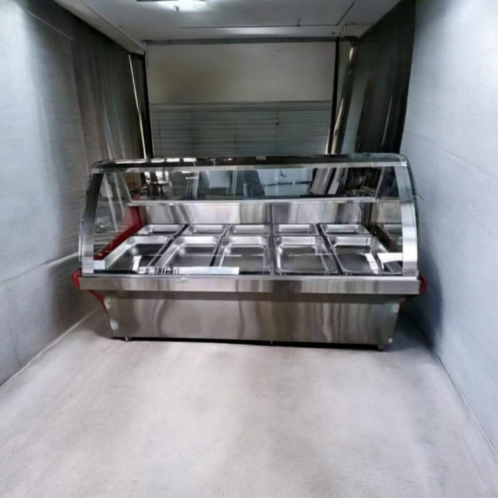 6FT x 3FT Stainless Steel Meat Chiller Display
