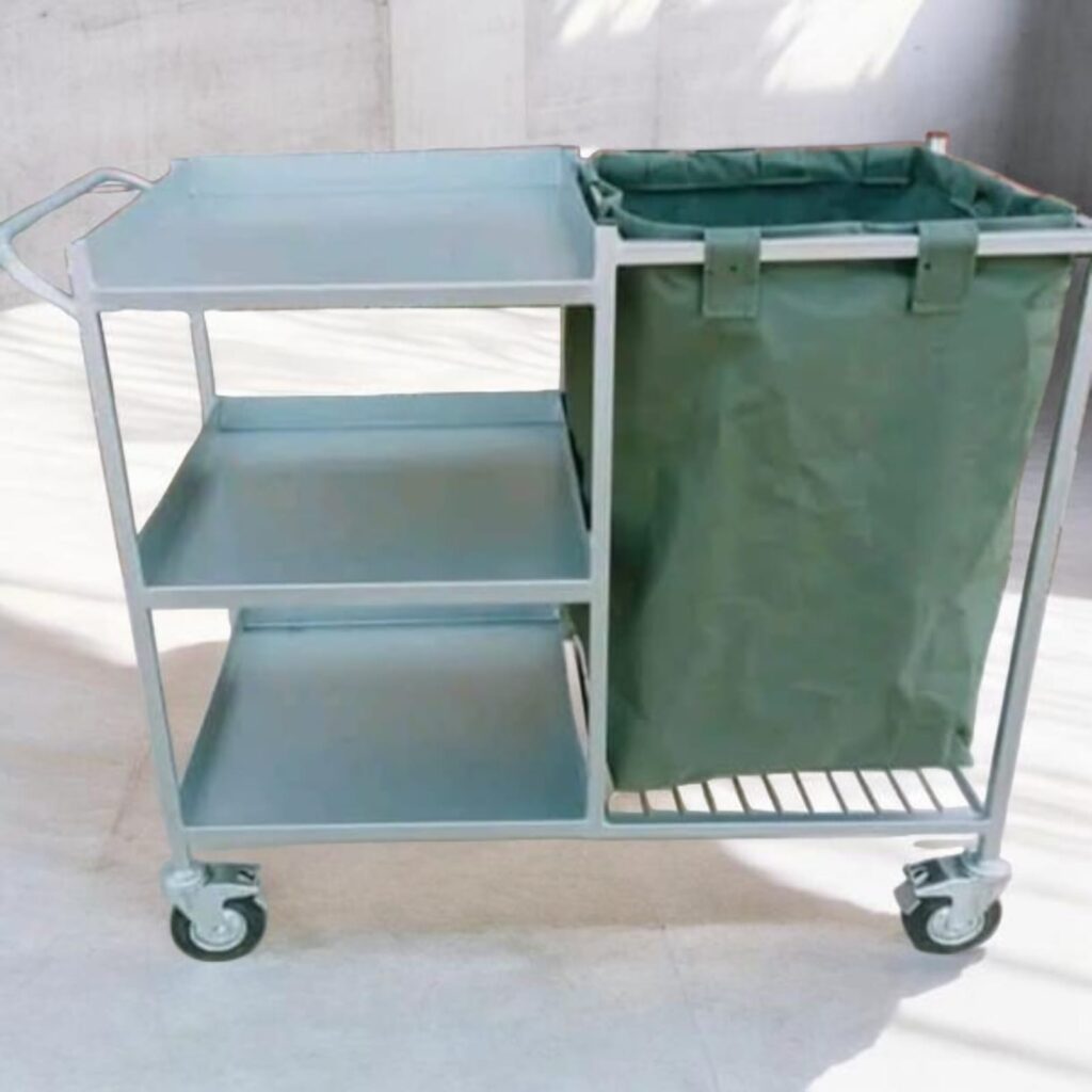 Hospital Linen & Utility Trolley with Removable Laundry Bag