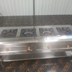 Stainless Steel 4 Burner Gas Cooker