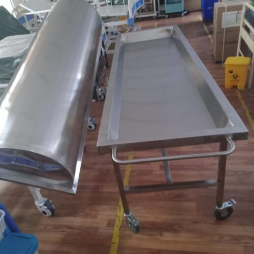 Stainless Steel Morgue Trolley